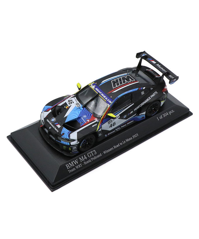 ミニチャンプス 1/43スケール BMW M4 GT3 TEAM WRT NO.46 バレンティーノ・ロッシ 2023年 ロード to ル･マン ウィナー拡大画像