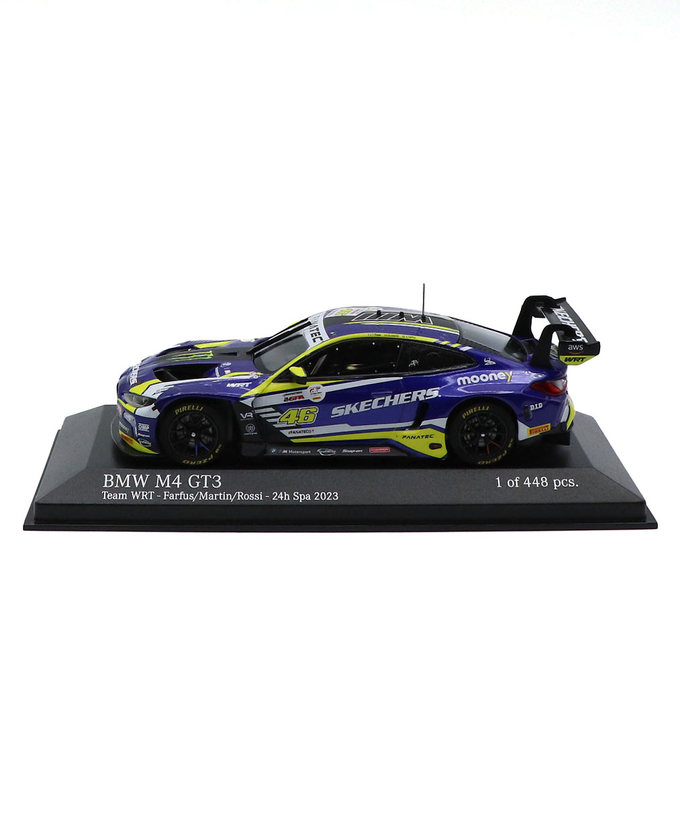 ミニチャンプス 1/43スケール BMW M4 GT3 TEAM WRT NO.46 バレンティーノ・ロッシ 2023年 スパ 24時間 拡大画像