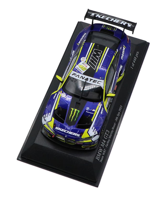 ミニチャンプス 1/43スケール BMW M4 GT3 TEAM WRT NO.46 バレンティーノ・ロッシ 2023年 スパ 24時間 拡大画像