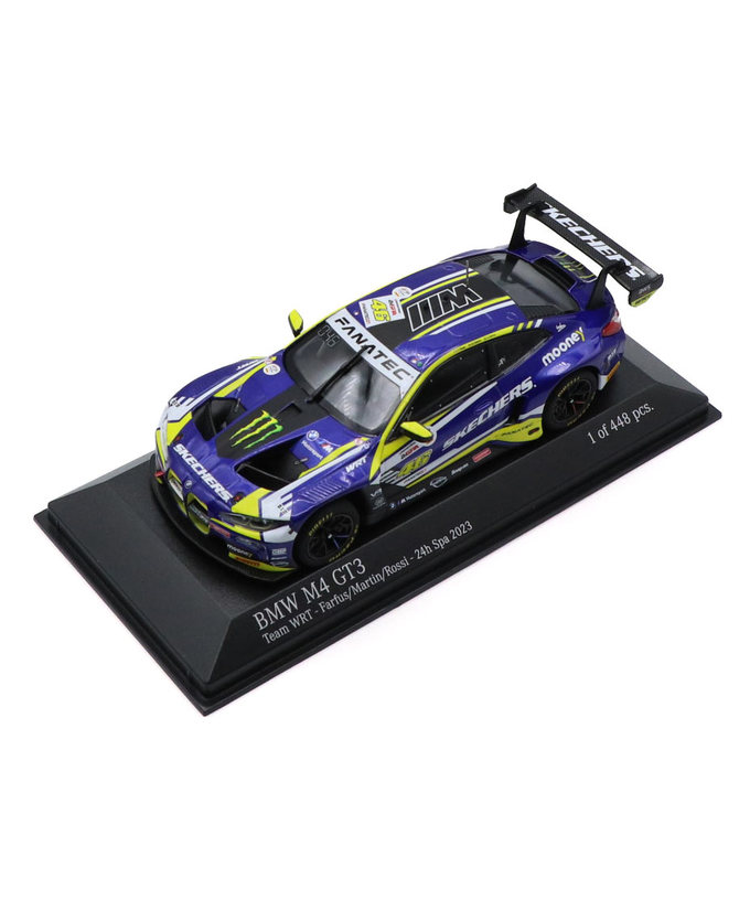 ミニチャンプス 1/43スケール BMW M4 GT3 TEAM WRT NO.46 バレンティーノ・ロッシ 2023年 スパ 24時間 拡大画像