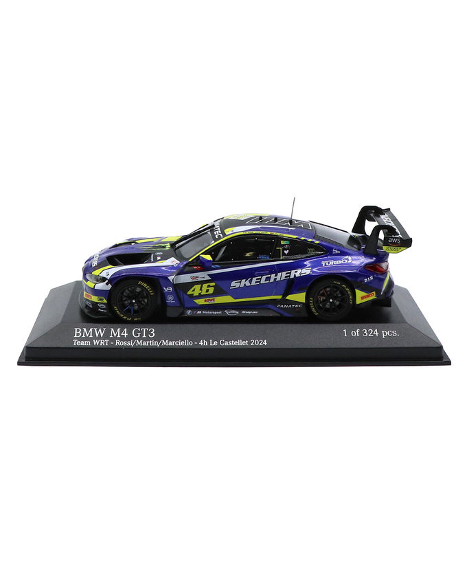 ミニチャンプス 1/43スケール BMW M4 GT3 TEAM WRT NO.46 バレンティーノ・ロッシ 2024年 ポール･リカール 4時間 拡大画像