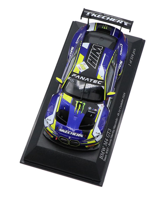 ミニチャンプス 1/43スケール BMW M4 GT3 TEAM WRT NO.46 バレンティーノ・ロッシ 2024年 ポール･リカール 4時間 拡大画像