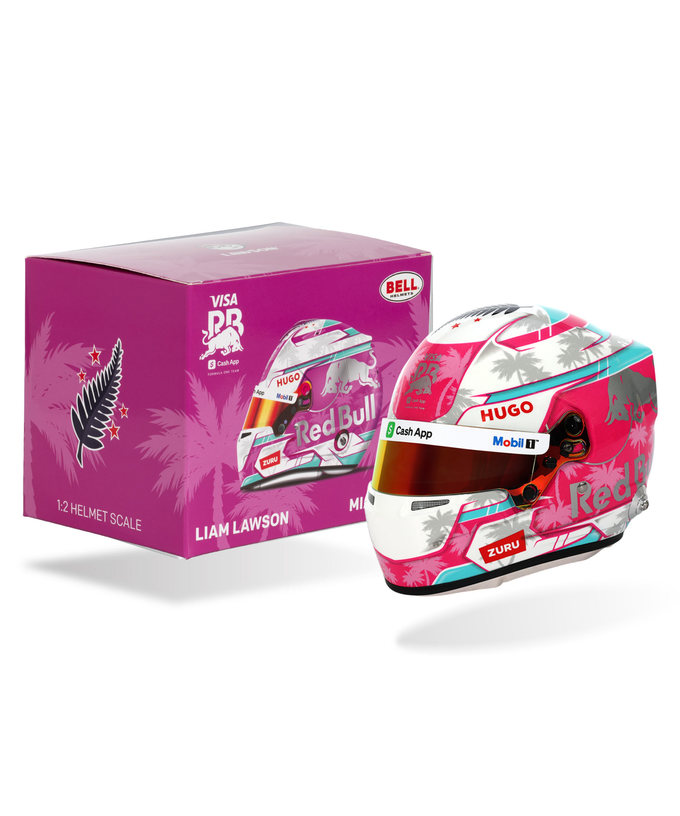 BELL 1/2スケール リアム・ローソン 2025年 マイアミGP VISA CASH APP RB F1 チーム ヘルメット拡大画像