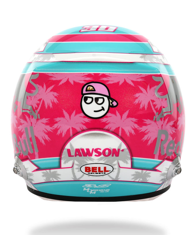 BELL 1/2スケール リアム・ローソン 2025年 マイアミGP VISA CASH APP RB F1 チーム ヘルメット拡大画像