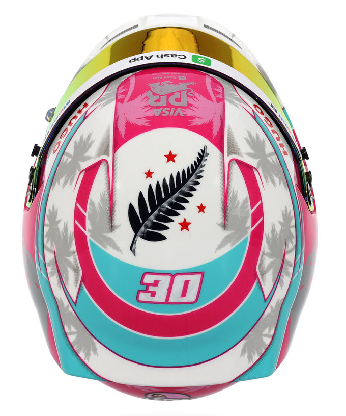 BELL 1/2スケール リアム・ローソン 2025年 マイアミGP VISA CASH APP RB F1 チーム ヘルメット拡大画像