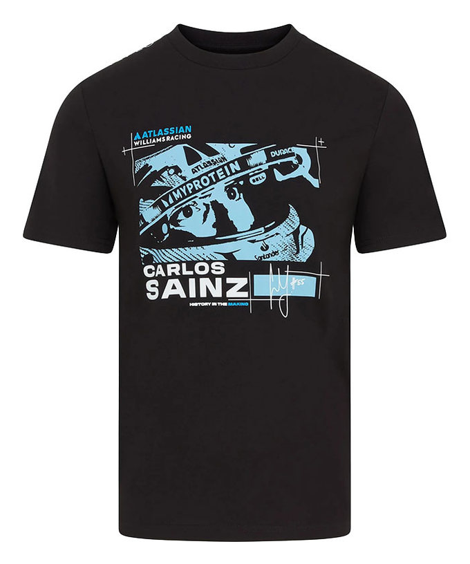 カルロス・サインツ ウィリアムズ レーシング チーム Tシャツ拡大画像