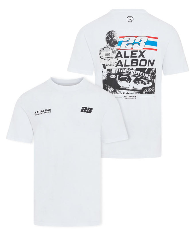 アレクサンダー・アルボン ウィリアムズ レーシング チーム Tシャツ拡大画像