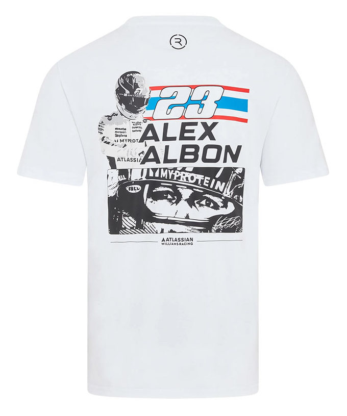 アレクサンダー・アルボン ウィリアムズ レーシング チーム Tシャツ拡大画像