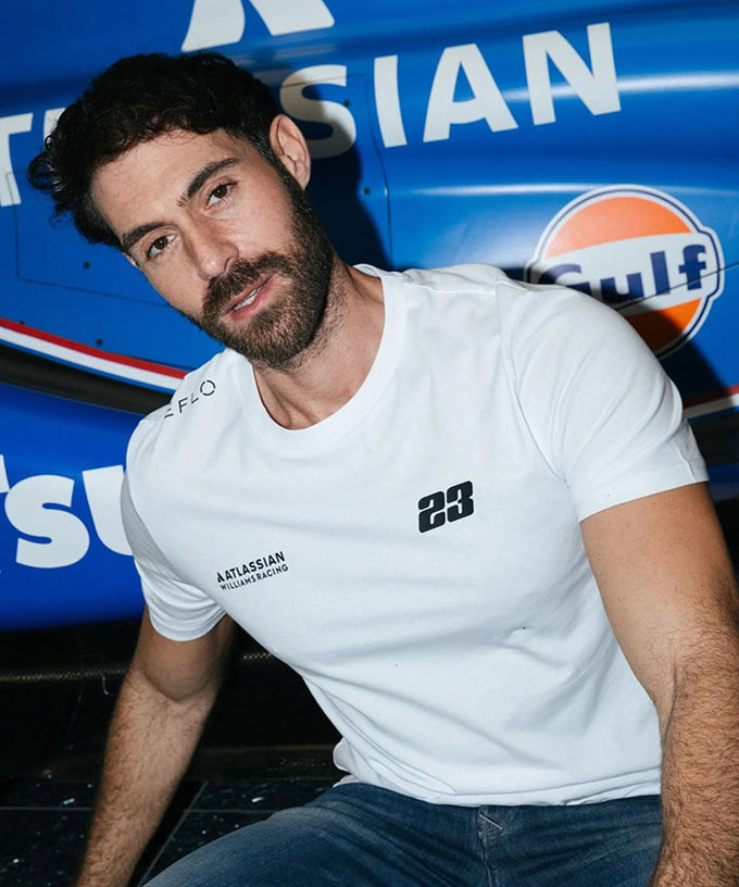 アレクサンダー・アルボン ウィリアムズ レーシング チーム Tシャツ拡大画像