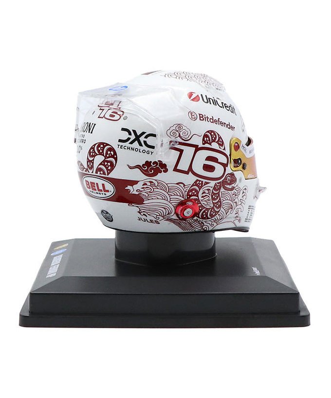 ルックスマート 1/5スケール シャルル・ルクレール 2025年 中国GP フェラーリ ヘルメット拡大画像