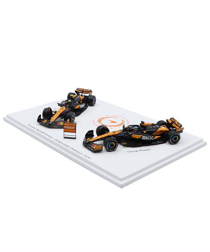 スパーク 1/64スケール マクラーレンF1チーム MCL38 ランド・ノリス ＆ オスカー・ピアストリ 2024年 コンストラクターズチャンピオン セット/spk拡大画像