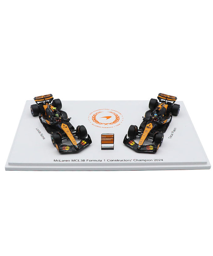 スパーク 1/64スケール マクラーレンF1チーム MCL38 ランド・ノリス ＆ オスカー・ピアストリ 2024年 コンストラクターズチャンピオン セット/spk拡大画像