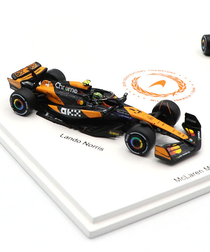 スパーク 1/64スケール マクラーレンF1チーム MCL38 ランド・ノリス ＆ オスカー・ピアストリ 2024年 コンストラクターズチャンピオン セット/spk拡大画像