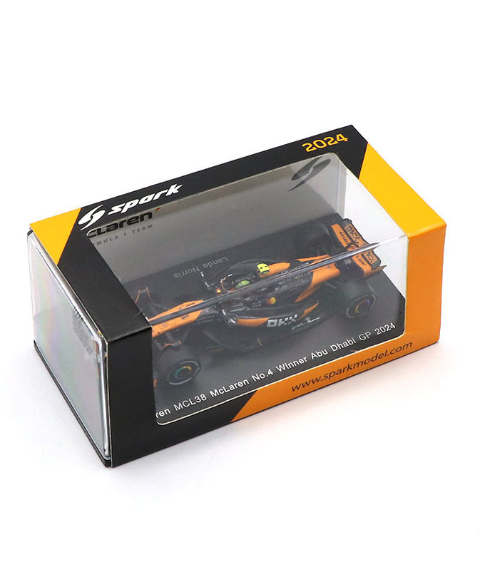 スパーク 1/64スケール マクラーレンF1チーム MCL38 ランド・ノリス 2024年 アブダビGP 優勝 /spk拡大画像