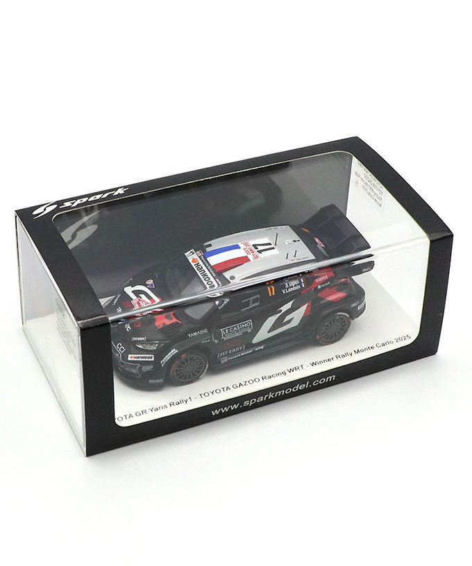 スパーク 1/43スケール トヨタ GR ヤリス ラリー1 ハイブリッド TOYOTA GAZOO Racing WRT 17号車 セバスチャン・オジエ / ヴァンサン・ロンデ 2025年 WRC モンテカルロ ラリー 優勝 /TGR_WRC拡大画像