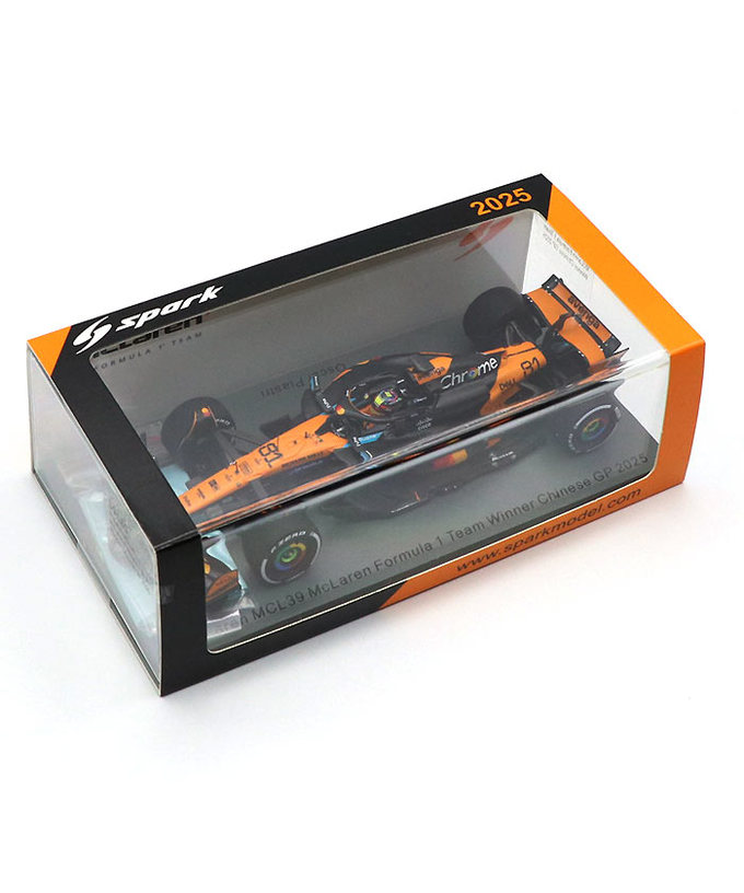 スパーク 1/43スケール マクラーレン F1 チーム MCL39 オスカー・ピアストリ 2025年 中国GP 優勝 ピットボード付き/25f1m拡大画像