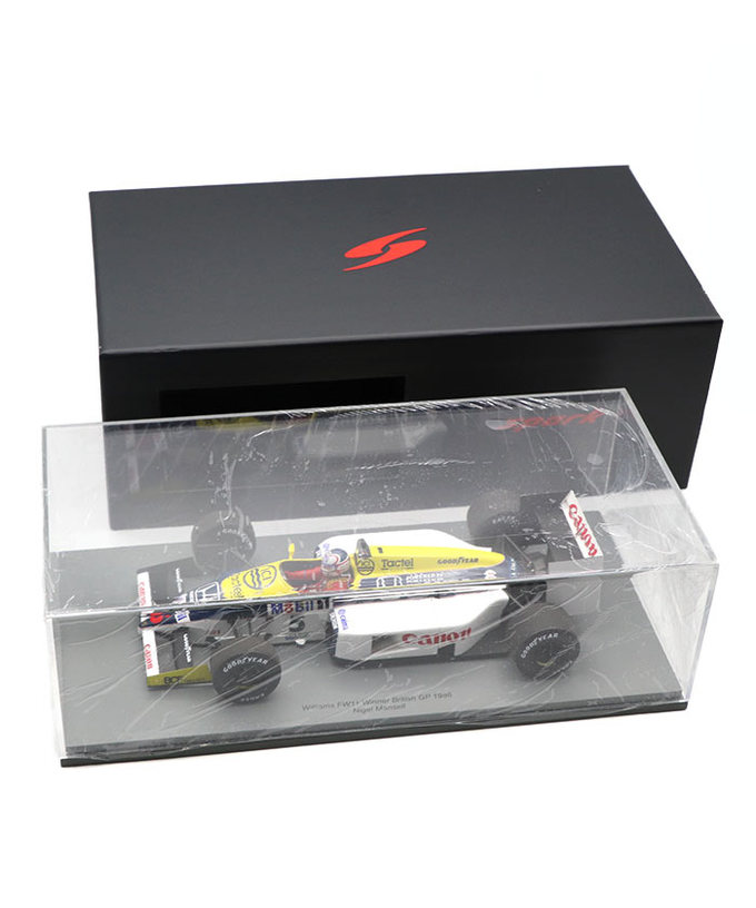 スパーク 1/18スケール ウィリアムズ ホンダ FW11 ナイジェル・マンセル 1986年 イギリスGP 優勝拡大画像