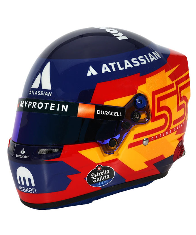 BELL 1/2スケール カルロス・サインツ 2025年 ウィリアムズ ヘルメット拡大画像