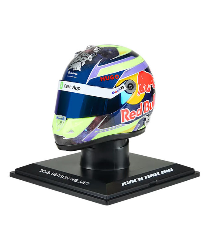シューベルト 1/4スケール アイザック・ハジャー 2025年 VISA CASH APP RB F1 チーム ヘルメット 拡大画像