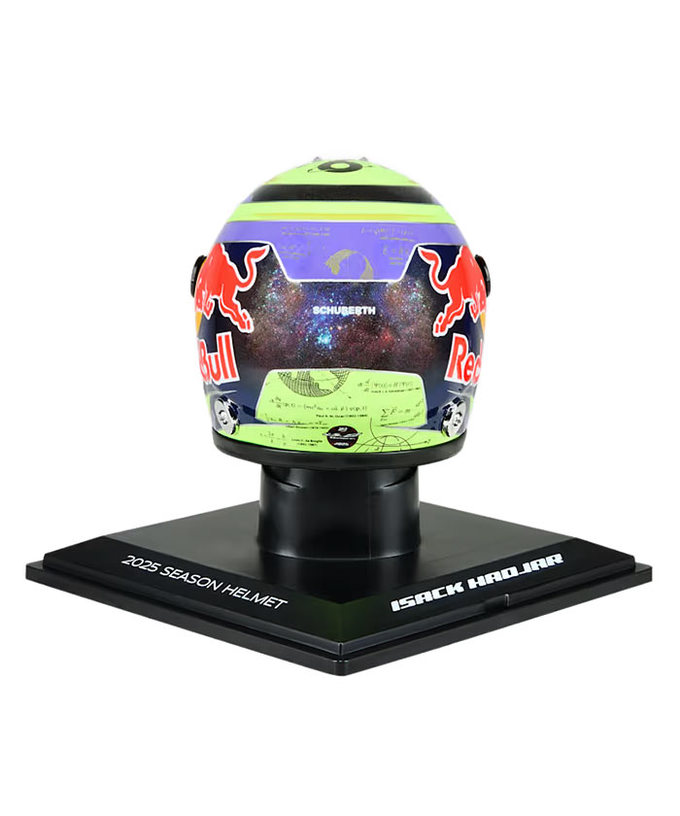 シューベルト 1/4スケール アイザック・ハジャー 2025年 VISA CASH APP RB F1 チーム ヘルメット 拡大画像