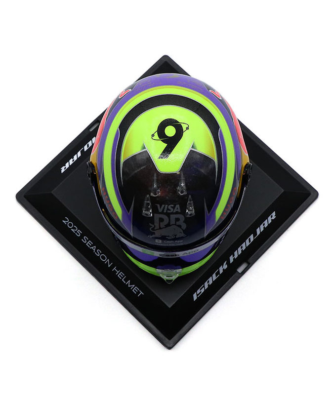 シューベルト 1/4スケール アイザック・ハジャー 2025年 VISA CASH APP RB F1 チーム ヘルメット 拡大画像