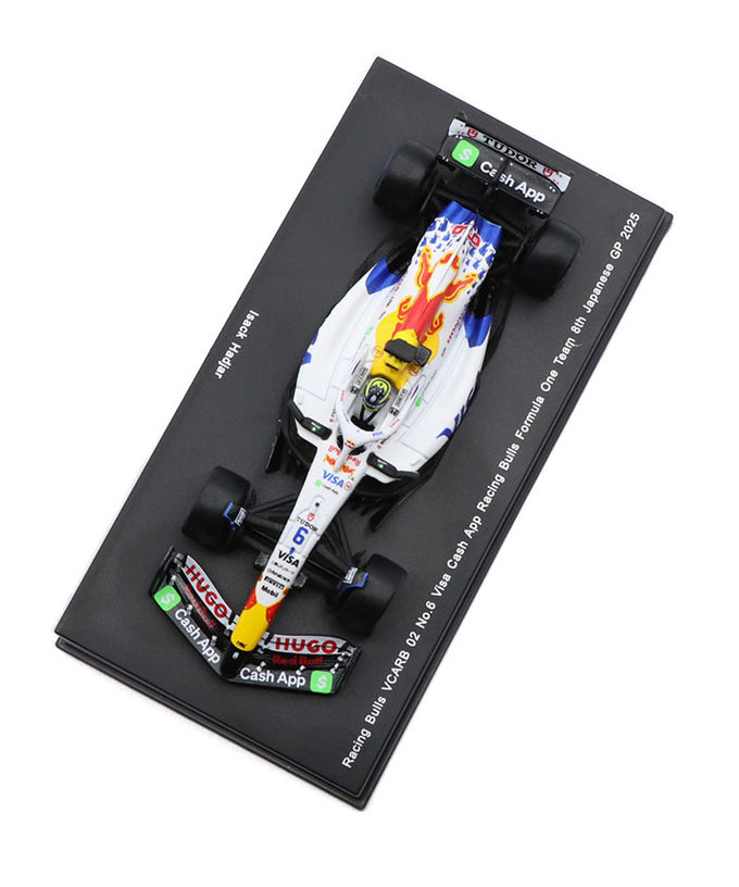 スパーク 1/64スケール VISA CASH APP RB F1 ホンダ VCARB 02 アイザック・ハジャー 2025年 日本GP 8位 /25f1m/25jp拡大画像