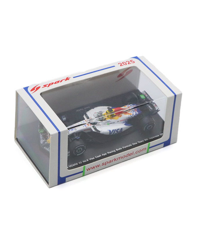 スパーク 1/64スケール VISA CASH APP RB F1 ホンダ VCARB 02 アイザック・ハジャー 2025年 日本GP 8位 /25f1m/25jp拡大画像