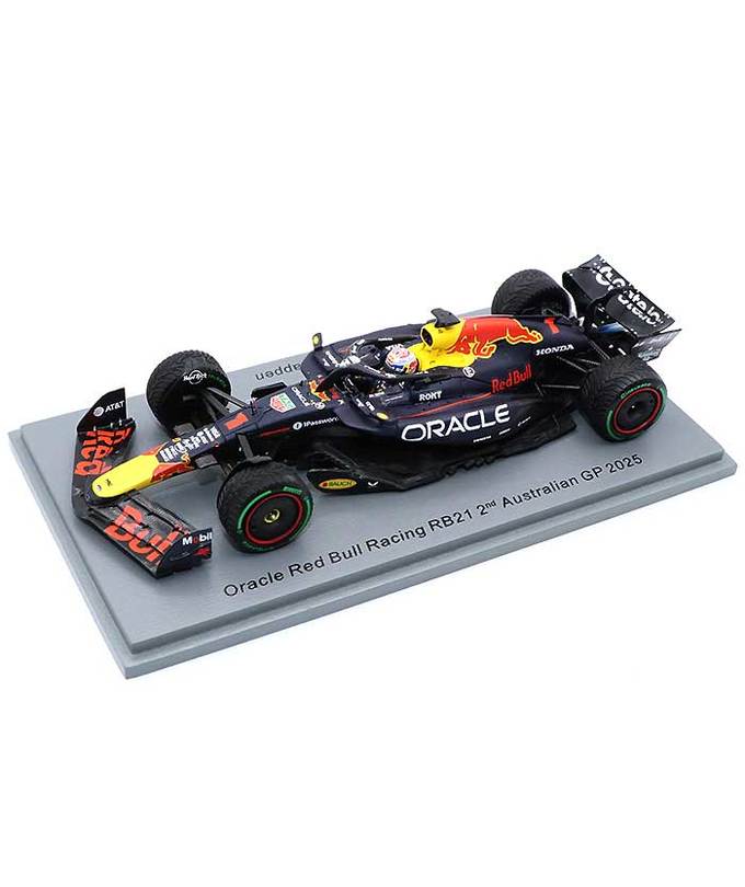 スパーク 1/43スケール オラクル レッドブル レーシング ホンダ RB21 マックス・フェルスタッペン 2025年 オーストラリアGP 2位入賞 /ARB/25f1m拡大画像