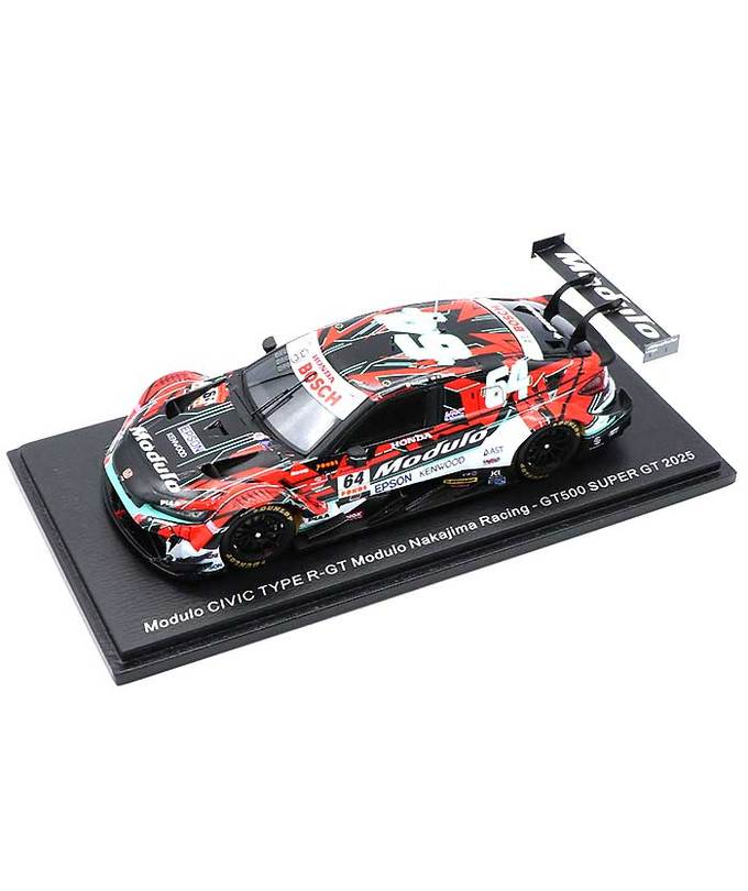 スパーク 1/43スケール Modulo CIVIC TYPE R-GT Modulo Nakajima Racing NO.64 伊沢拓也 / 大草りき スーパーGT 2024年 GT500拡大画像