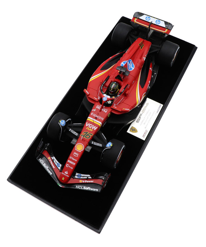 ルックスマート 1/18スケール フェラーリ SF-24 シャルル・ルクレール 2024年 モンツァGP 優勝 /24f1m拡大画像