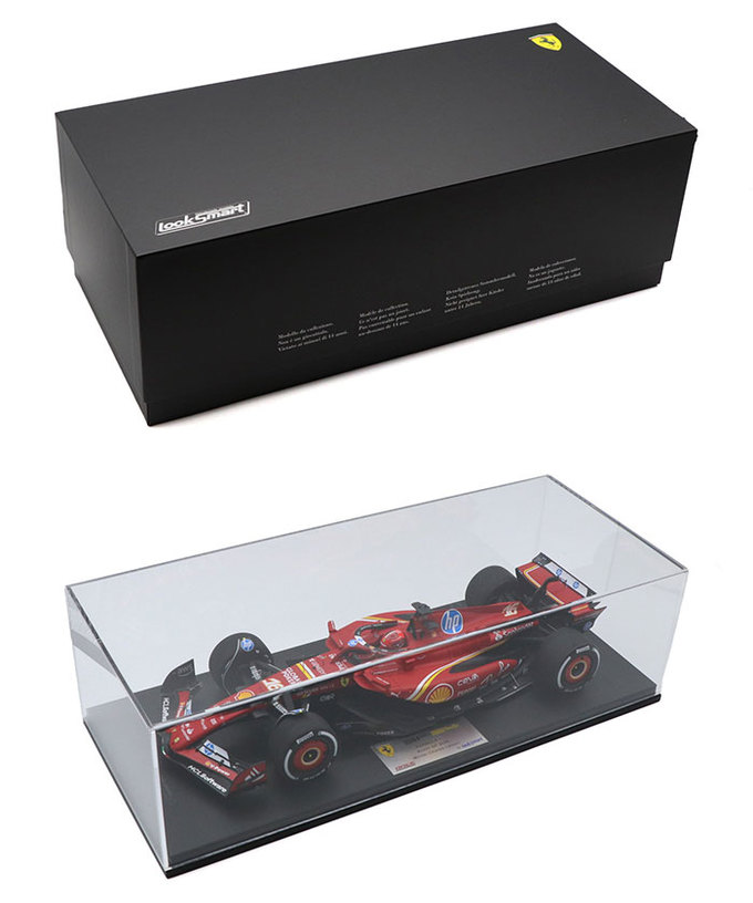 ルックスマート 1/18スケール フェラーリ SF-24 シャルル・ルクレール 2024年 アメリカ（オースティン）GP 優勝 /24f1m拡大画像