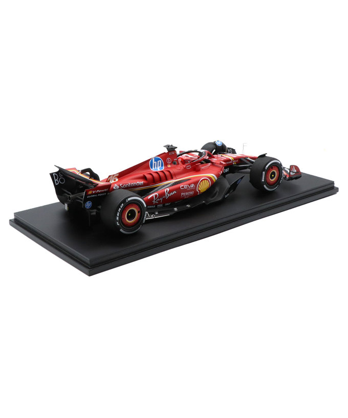 ルックスマート 1/18スケール フェラーリ SF-24 シャルル・ルクレール 2024年 アメリカ（オースティン）GP 優勝 /24f1m拡大画像