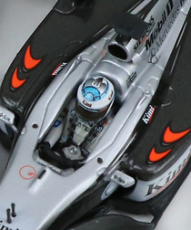 【海外並行品】SCHUCO別注 ミニチャンプス 1/43スケール マクラーレン メルセデス MP4/17 キミ・ライコネン