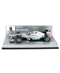 【海外並行品】ミニチャンプス 1/43スケール メルセデス GP ペトロナス F１チーム W02　ニコ・ロズベルグ　2011年