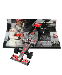 【海外並行品】ミニチャンプス 1/43スケール ボーダフォン マクラーレン メルセデス MP4-25 ジェンソン・バトン　2010年オーストラリアGP優勝