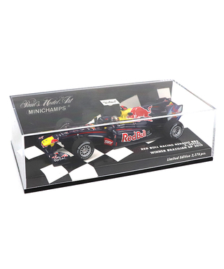 【海外並行品】ミニチャンプス 1/43スケール レッドブル レーシング ルノー RB6 セバスチャン・ベッテル 2010年ブラジルGP優勝