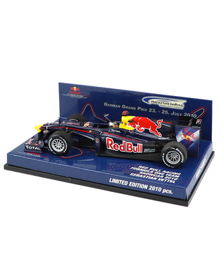 【海外並行品】ホッケンハイム別注 ミニチャンプス 1/43スケール レッドブル レーシング フォーミュラーワンチーム 2010ショーカー セバスチャン・ベッテル