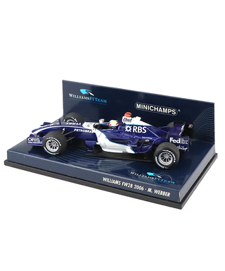 【海外並行品】ミニチャンプス 1/43スケール ウィリアムズ FW28 マーク・ウェバー 2006年