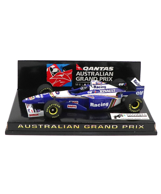 【海外並行品】QANTAS(カンタス航空)1997年オーストラリアGP別注 ミニチャンプス 1/43スケール ウィリアムズ ルノー FW18 デーモン・ヒル