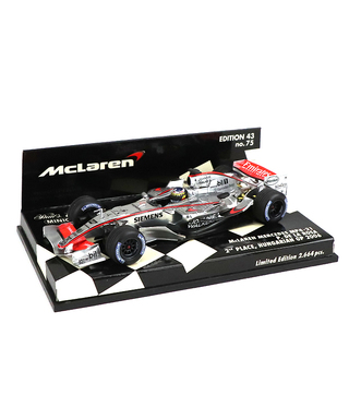 【海外並行品】ミニチャンプス 1/43スケール マクラーレン メルセデス MP4/21 ペドロ・デ・ラ・ロサ 2006年ハンガリーGP2位表彰台