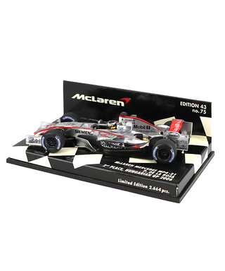 【海外並行品】ミニチャンプス 1/43スケール マクラーレン メルセデス MP4-21 ペドロ・デ・ラ・ロサ 2006年ハンガリーGP2位表彰台