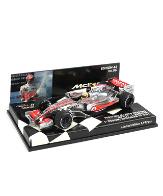 【海外並行品】ミニチャンプス 1/43スケール ボーダフォン マクラーレン メルセデス MP4/22 ルイス・ハミルトン 2007年オーストラリアGP 初表彰台