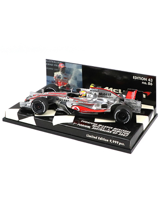 【海外並行品】ミニチャンプス 1/43スケール ボーダフォン マクラーレン メルセデス MP4/22 ルイス・ハミルトン 2007年オーストラリアGP 初表彰台