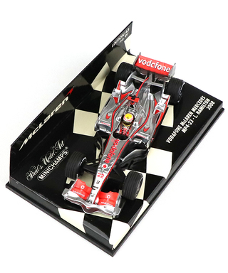 【海外並行品】ミニチャンプス 1/43スケール ボーダフォン マクラーレン メルセデス MP4/23 ルイス・ハミルトン 2008年