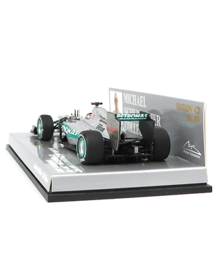 【海外並行品】ミニチャンプス 1/43スケール メルセデス AMG ペトロナス F１ チーム W03 ミハエル・シューマッハー 300thGP 2012年 ベルギーGP #49