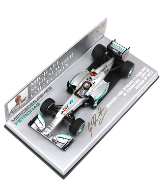 【海外並行品】ミニチャンプス 1/43スケール メルセデス AMG ペトロナス F１ チーム W03 ミハエル・シューマッハー 300thGP 2012年 ベルギーGP #49