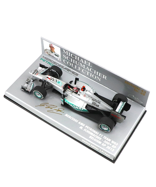 【海外並行品】ミニチャンプス 1/43スケール メルセデス AMG ペトロナス F１ チーム W03 ミハエル・シューマッハー 300thGP 2012年 ベルギーGP #49