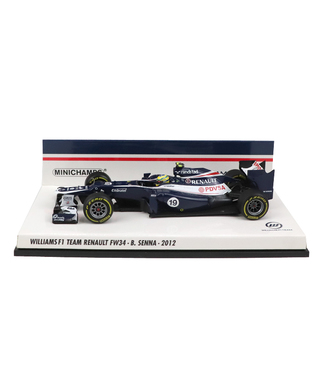 【海外並行品】ミニチャンプス 1/43スケール ウィリアムズ チーム ルノー  FW34 ブルーノ・セナ 2012年