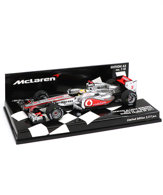 【海外並行品】ミニチャンプス 1/43スケール ボーダフォン マクラーレン メルセデス MP4-26 ルイス・ハミルトン 2011年中国GP優勝
