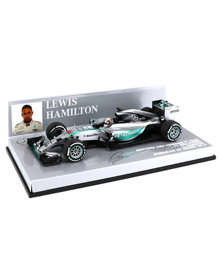 【海外並行品】ミニチャンプス 1/43スケール メルセデス AMG ペトロナス F１チーム W06 ハイブリッド ルイス・ハミルトン 2015年オーストラリアGP優勝　